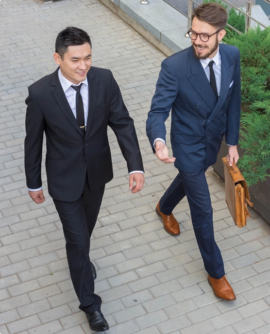 Dexafex team members walking together